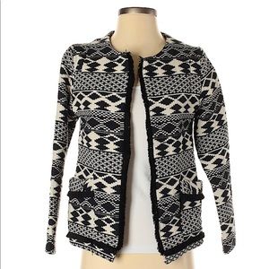 MYNE Ashley Ann Black and White Blazer